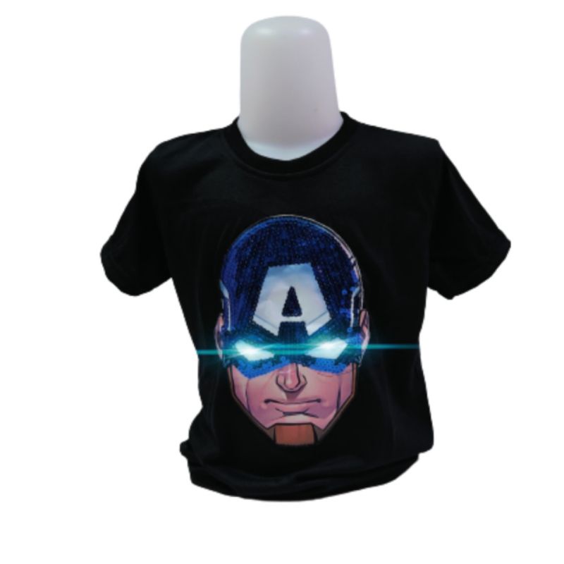 Tas sekolah anak laki laki / tas ransel anak Kaos LED Baju Anak Superhero
