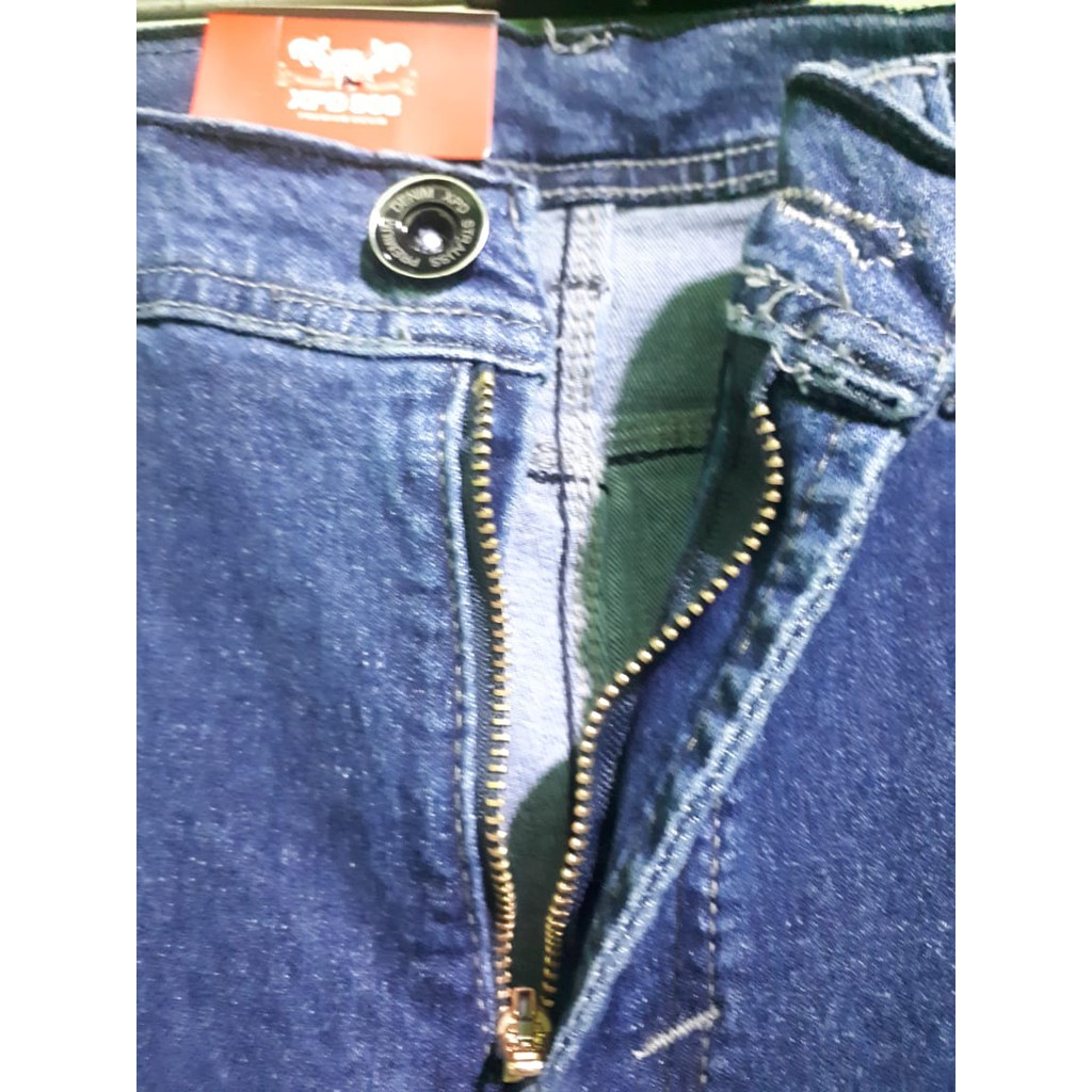 Celana Jeans Pria Premium biru hiitam size 27 sampai 38