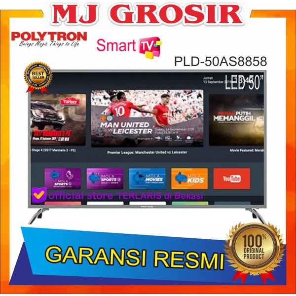 Penawaranspesial PROMO LED TV POLYTRON 50 50AS8858 50 INCH USB MOVIE HD HDMI SMART TV Terjangkau