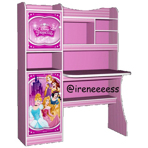 [PROMO] MEJA BELAJAR ANAK PEREMPUAN BERKARAKTER GAMBAR PRINCESS MERK APANEL