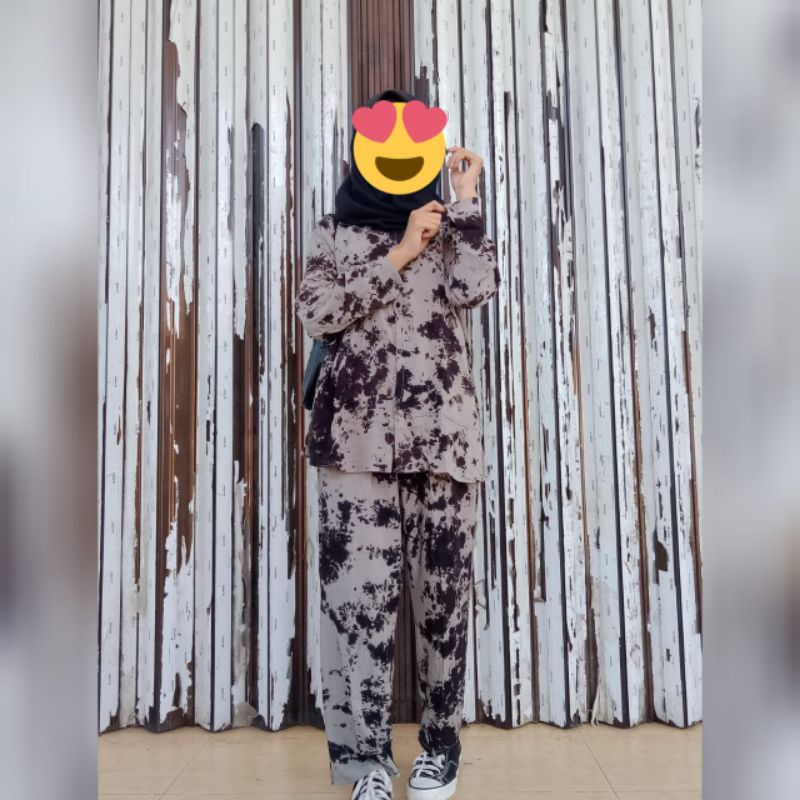 Oneset CPLP / Atasan Batik Shibori Wanita