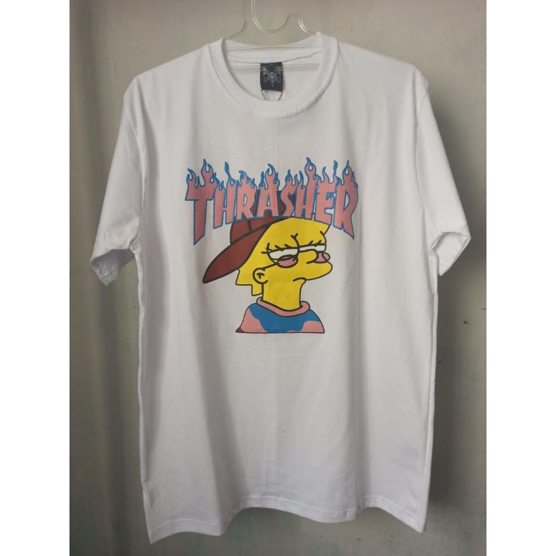 baju band casual pria trasher