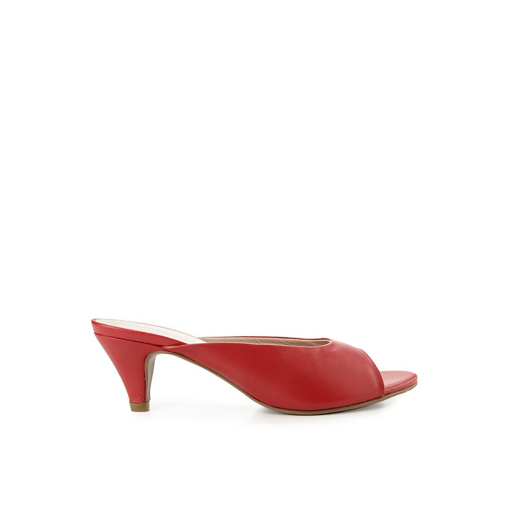 Elle - Ladies Heel Sandal Red 30101