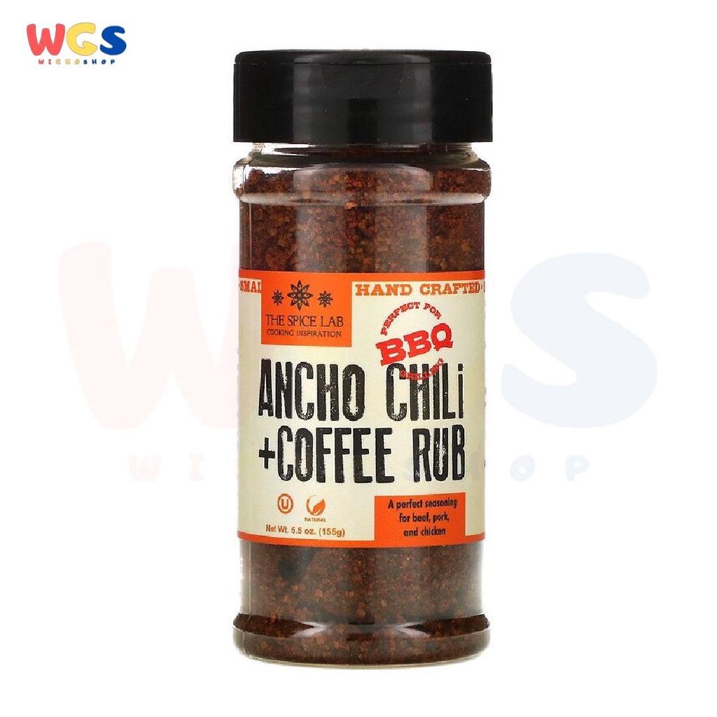 The Spice Lab Ancho Chili &amp; Coffee Rub Bbq Seasoning 5.5oz 155gr