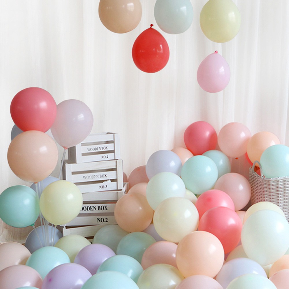 10PCS Macarons Candy Pastel Latex Balloons Birthday Party Air Balloon Wedding Baby Shower Party Decoration