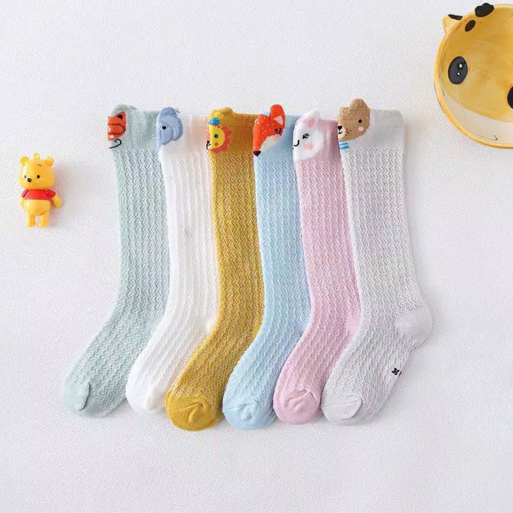 INFY - COD Kaos Kaki Jaring Panjang Karakter Lucu Hewan Anak Bayi Motif Unik Baby Kids Impor R305 KK008