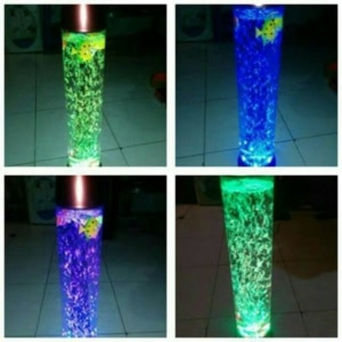 Akuarium Aquarium Unik Magma Lamp Changing Colour 8 Warna