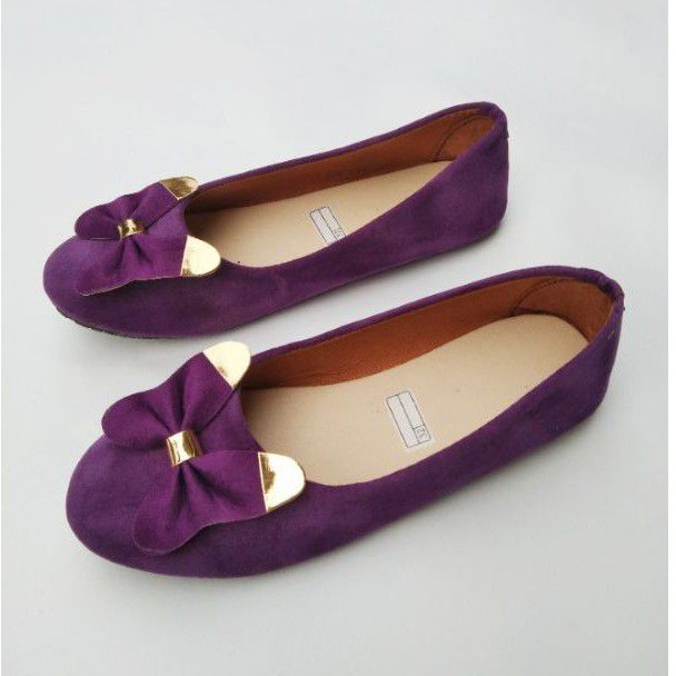 sepatu flat shoes anak pita lucu terbaru