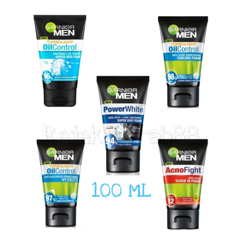 Garnier men facial wash/facial foam/sabun cuci muka 100ml