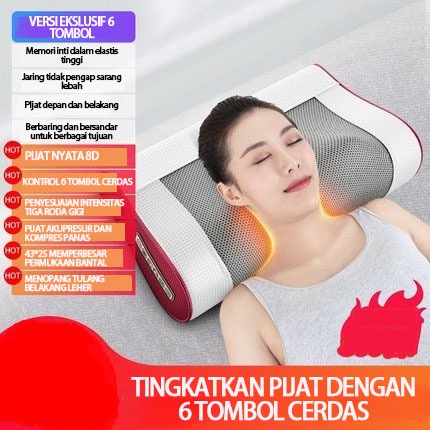 Pijat Bahu Dan Tulang Belakang Multifungsi, Pijat Listrik, Bantal Fisioterapi Rumah, Bantal Pijat JSK708C