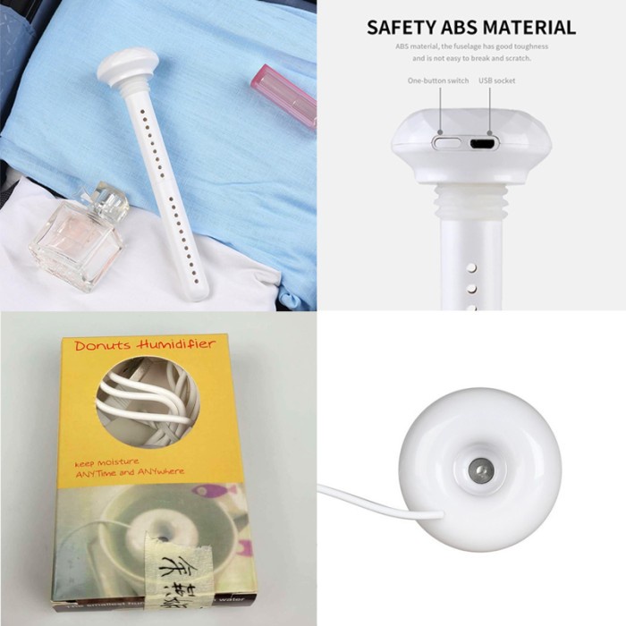 Pelembab Udara Celup Ultrasonic USB Aromatherapy Esensial Oil Diffuser