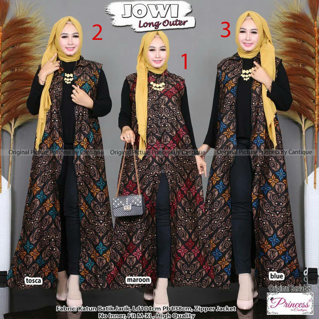 Long Cardy Batik Kekinian Bahan Katun Halus Simpel Elegan Cocok Untuk Segala Acara Harga Murah