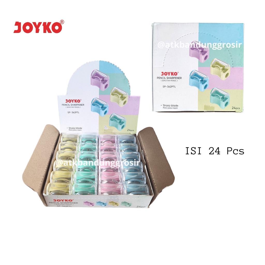 

Rautan Sharpener Joyko Sp 362 PTL Serutan Roti Warna PASTEL Jual Pak ( isi 24 Pcs )