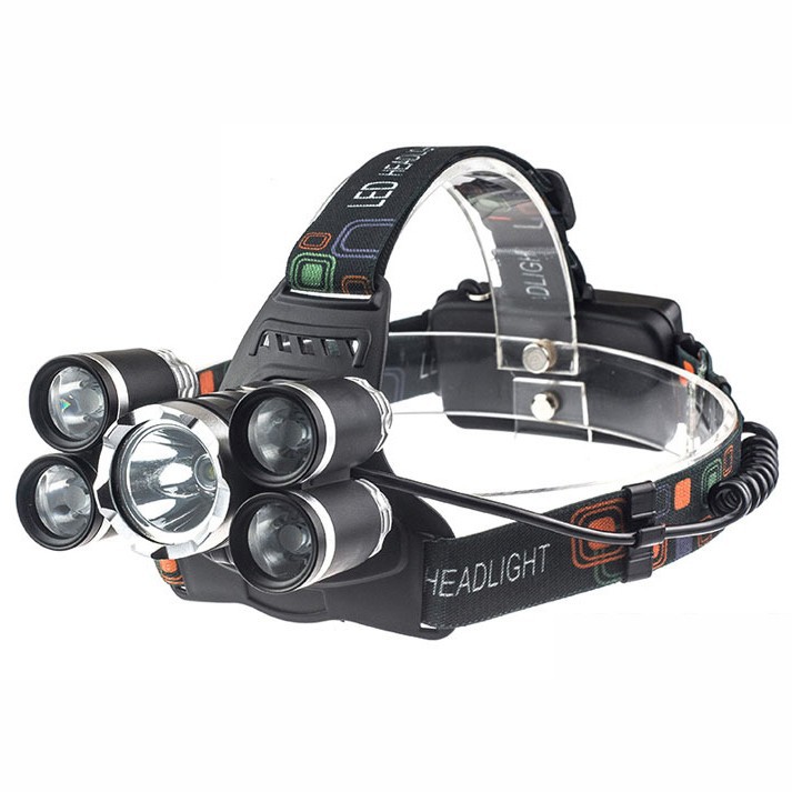 TaffLED Headlamp Senter Kepala LED Cree XM L 1T6 + 4XPE 16000 Lumens