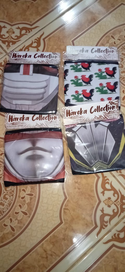 Masker Kain Mask Anti Debu Non Medis Cap Ayam Jago Mangkok