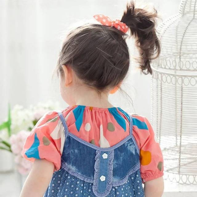 Kunciran Karet Chibi / Karet Rambut / Ikat Rambut Polkadot / Ikat Rambut Chibi / Kunciran Pita