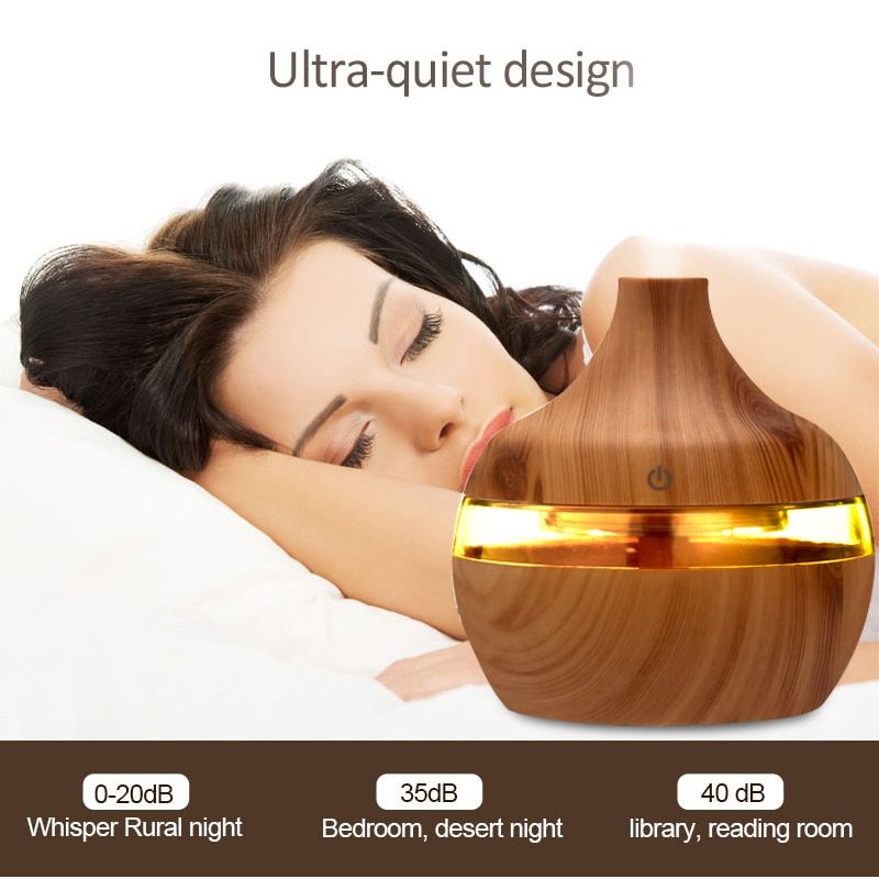 Air Humidifier Ultrasonic Aromatherapy Oil Diffuser 300ml