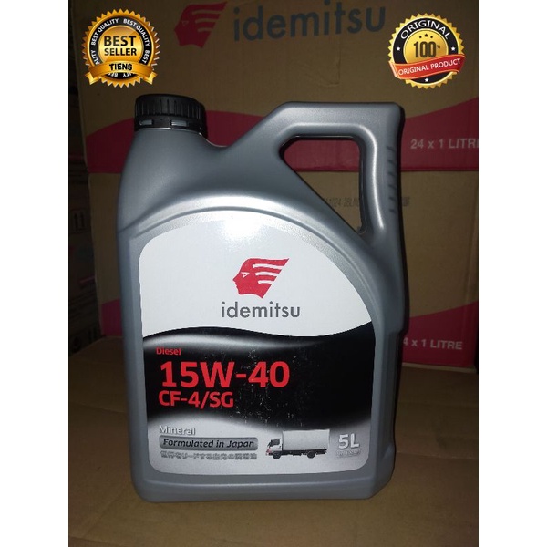 OLI MESIN MOBIL DIESEL IDEMITSU 15W40 CF4/SG Kemasan galon 5 liter / OLI IDEMITSU / IDEMITSU OIL / O
