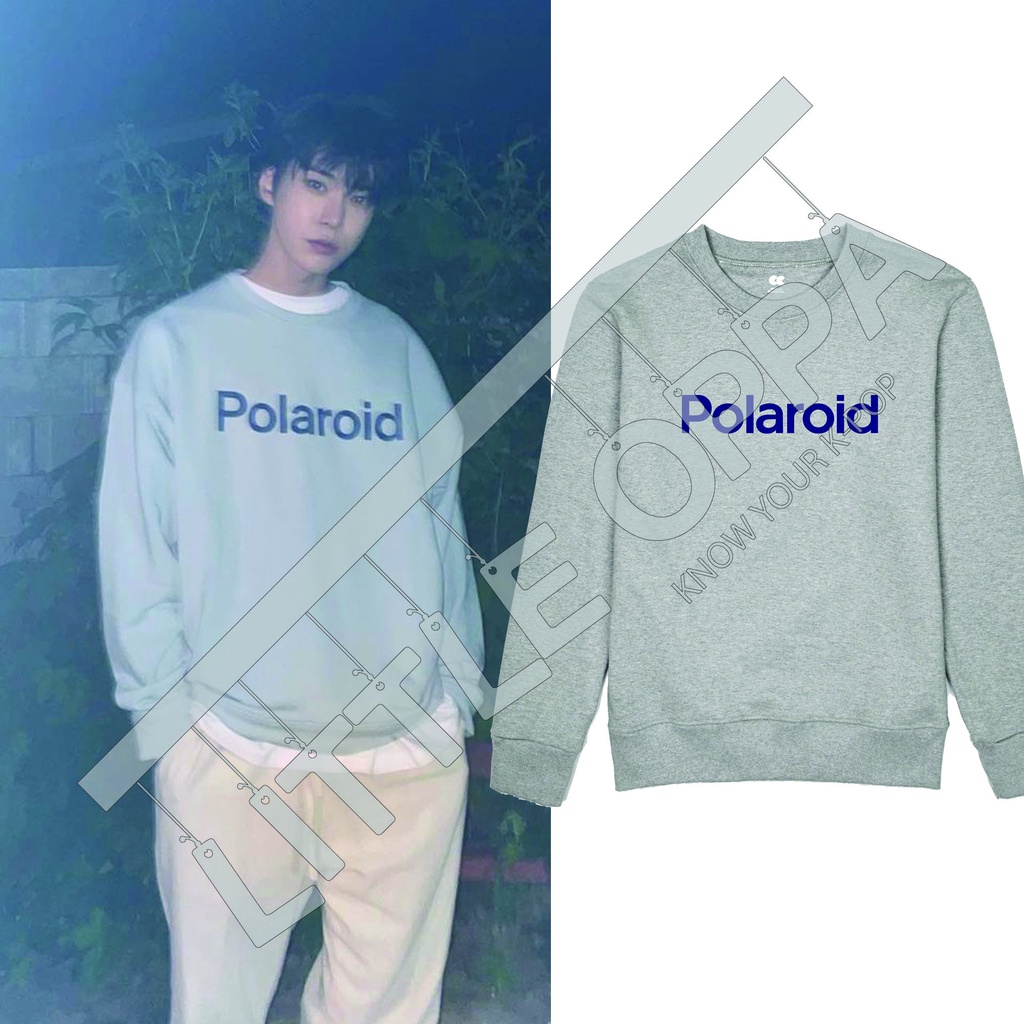 JACKET SWEATER KPOP KORENA FASHION N C T DOYOUNG POLAROID SWEATER