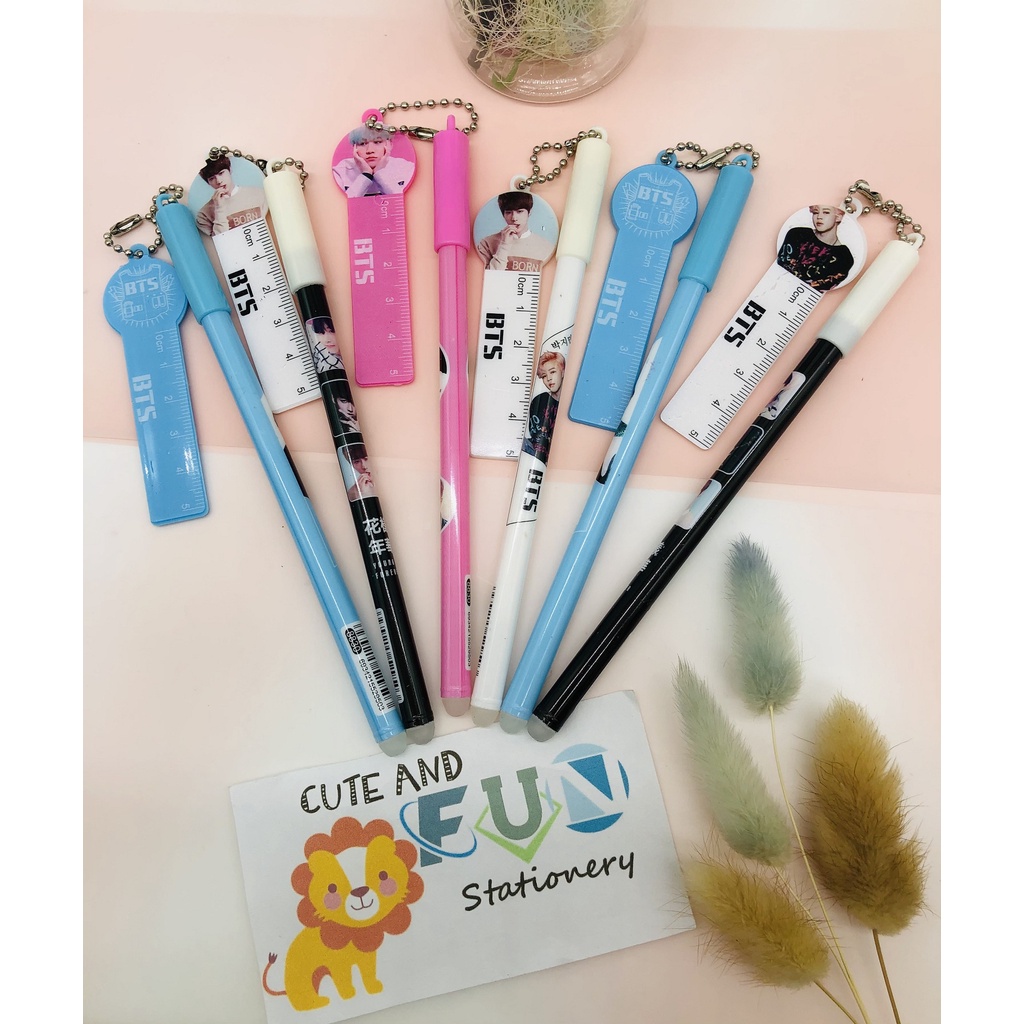 

(12 PCS) GEL PEN KPOP BT21 PENGGARIS KECIL 8830