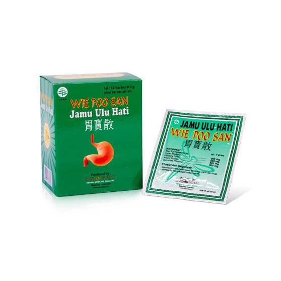 

WIE POO SAN Jamu Ulu Hati | JAMU MAAG | (Per Box isi 12 sachet) 100% ORI