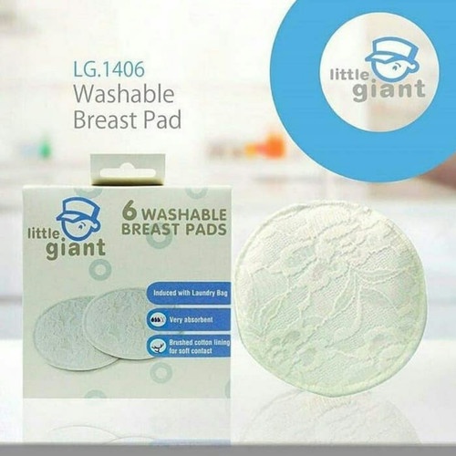 Breast pads little giant isi 6 pcs washable