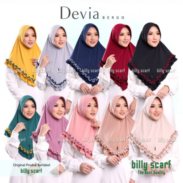 BILLY ORIGINAL JILBAB DEVIA / JILBAB DEVIA BILLY  / BILLY SCRAFT / JILBAB JERSY...