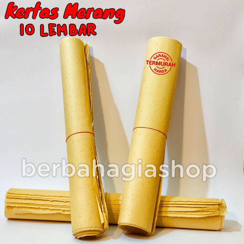 Kertas Merang Recycle Paper / Joss Paper / Straw Paper Isi 10 Lembar