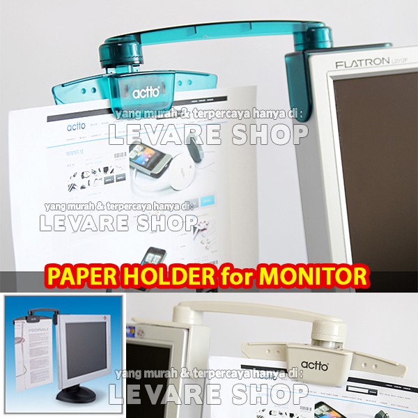

Paper Holder Stand Clip - Klip Gantung Penjepit Kertas File Dokumen di Monitor Komputer