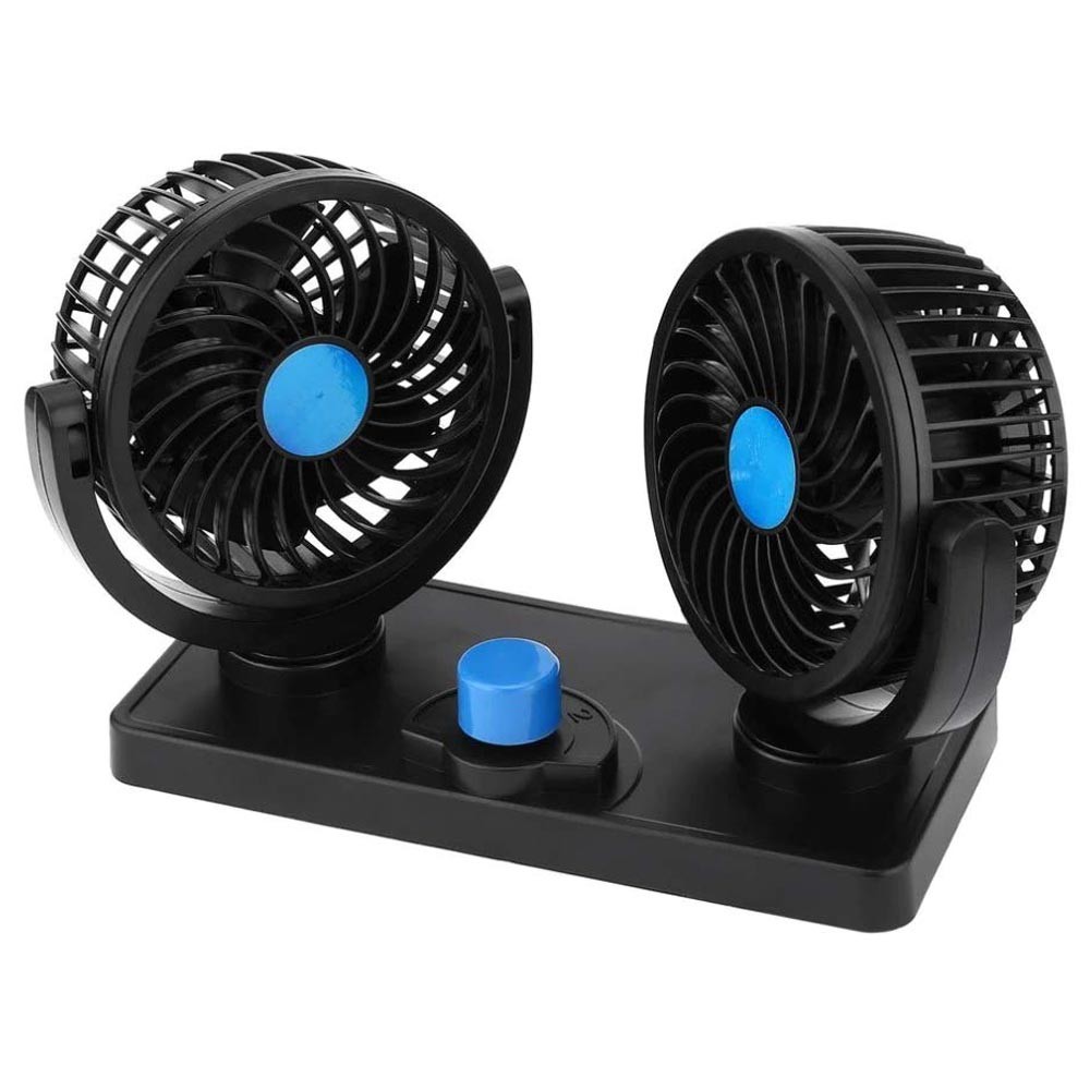 Kipas Angin Mobil T304 Double-Headed Fan Kipas angin dengan bentuk mini hadir sebagai pengganti/tamb