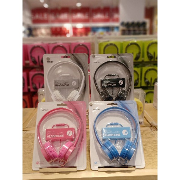 Miniso headphone headset earphone murah headphone microphone hadset gaming