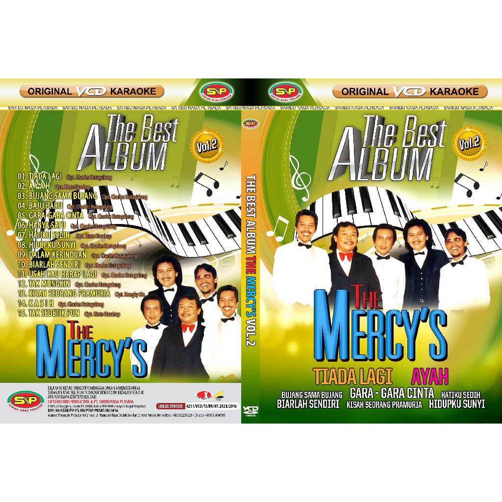 Vcd Original Pop Kenangan - Album The Mercys Vol B