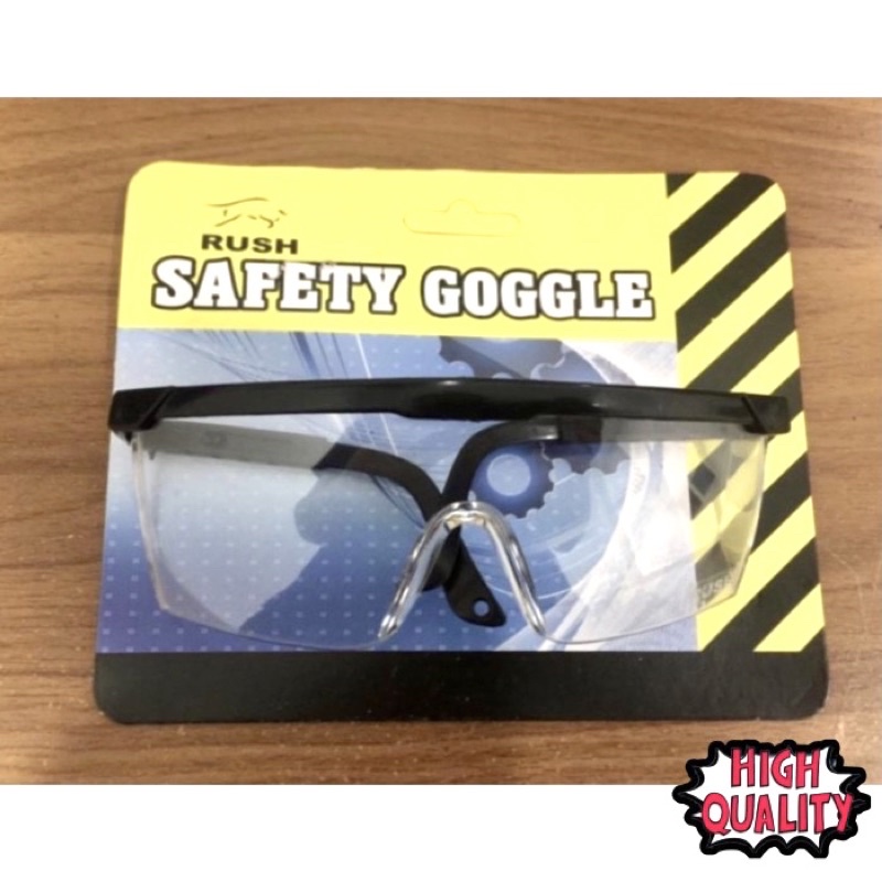 RUSH Kacamata kerja bening Kacamata medis Safety goggle clear Kacamata keselamatan