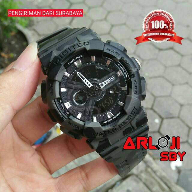 Jam pria DIGITEC DG 2077 Doreng camo original