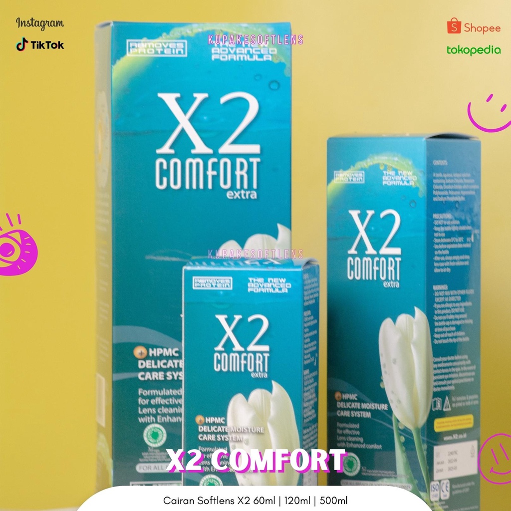 KUPAKESOFTLENS Cairan Pembersih atau Rendaman Softlens X2