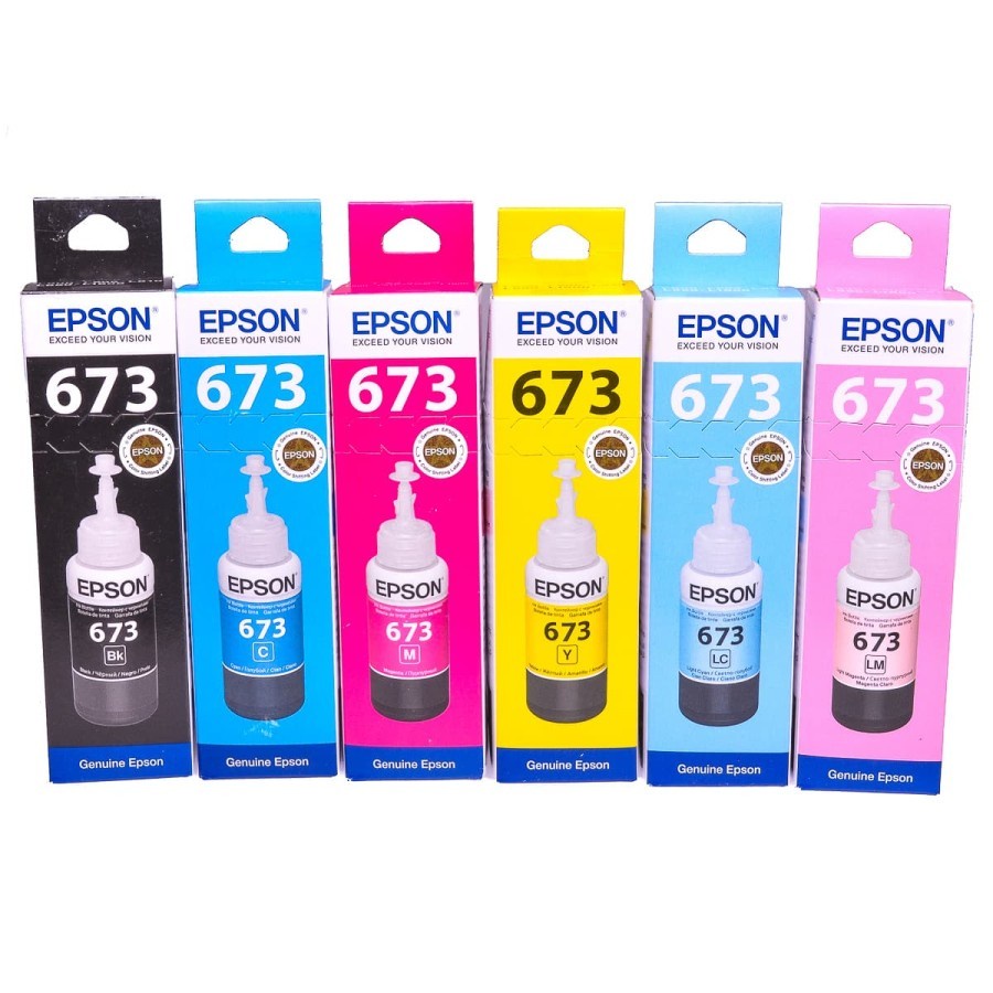 TINTA EPSON 673 T673 ORIGINAL PRINTER L805 L810 L850 L1300 L1800 ORI