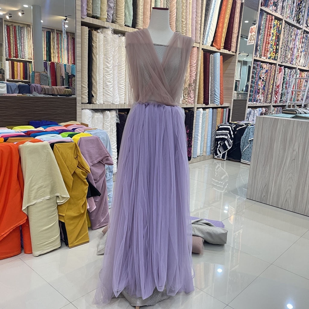 Tille Polos / Tulle Soft  / Tile Halus Polos / Tulle Polos Premium (Harga per 0.5 meter)