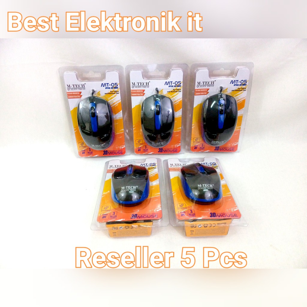 Mouse Usb Pc Komputer Laptop MT05 [Reseller 5 Pcs]