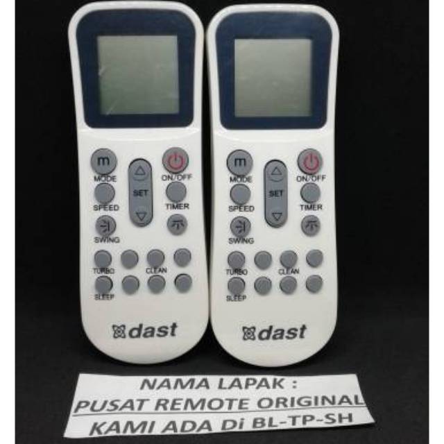 REMOTE REMOT AC DAST YK-K/002E ORIGINAL ASLI