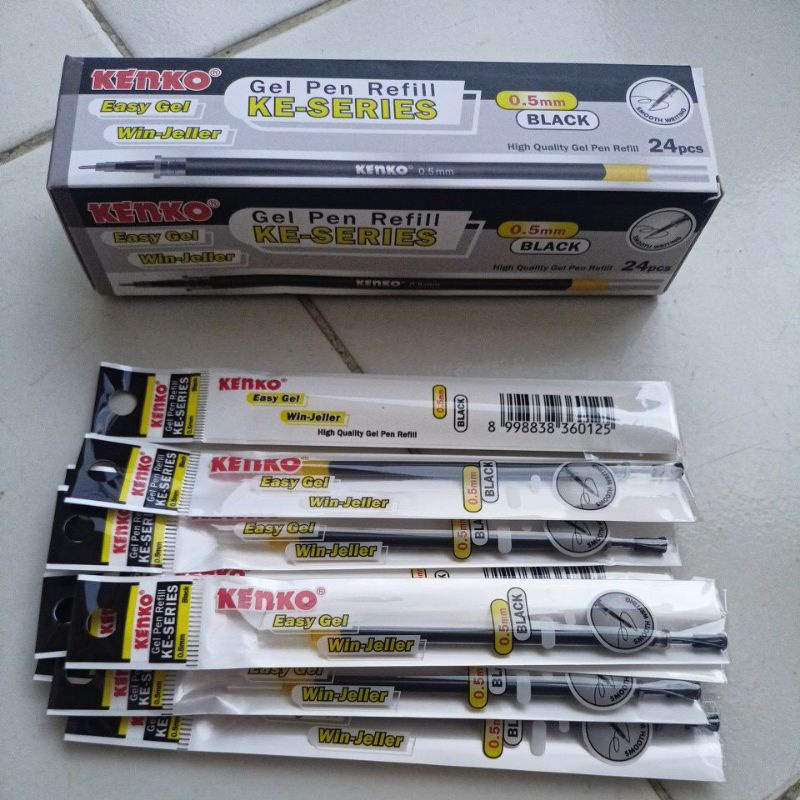 

Kenko Easy Gel Win-Jeller KE-SERIES 0,5mm BLACK Isi Ulang Pulpen Gel Pen Bolpen