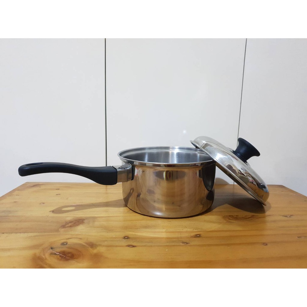 PANCI Sauce Pan Stainless 19 cm - Panci Susu