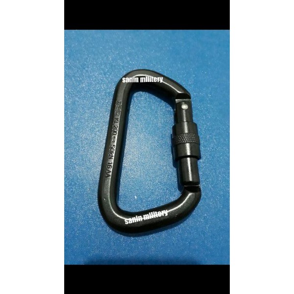 Termurah carabiner screw jatah TNI/karabiner screw standar tni