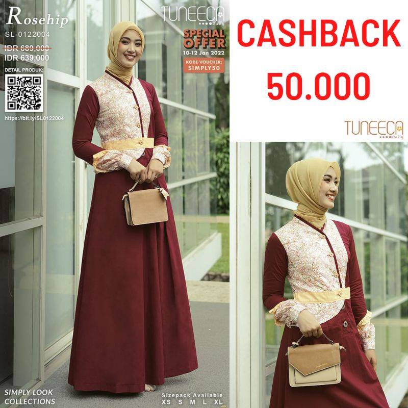 Gamis Simply Look Tea Times kode 0122004 Rosehip