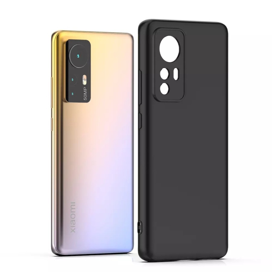 XIAOMI 12 XIAOMI 12 PRO XIAOMI 12 LITE CASE BLACK PREMIUM SILIKON HITAM KARET CASING PROTECT CAMERA COVER PELINDUNG KAMERA