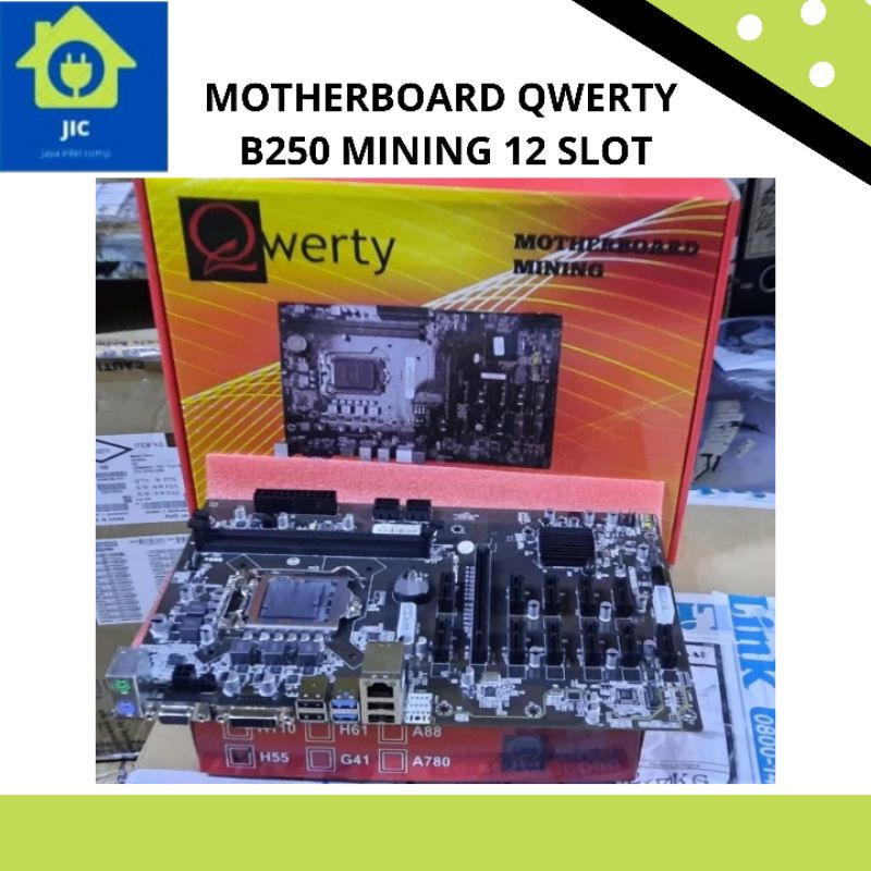 MOTHERBOARD QWERTY B250 MINING 12 SLOT