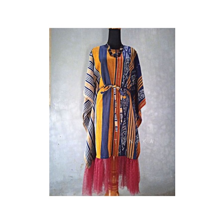 RALINE MIDI DRESS (DRES TENUN BAJU TENUN GAMIS TENUN)
