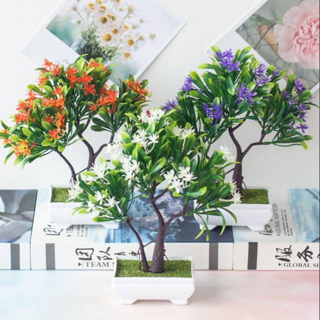 BS754 Bunga bonsai Artificial plastik