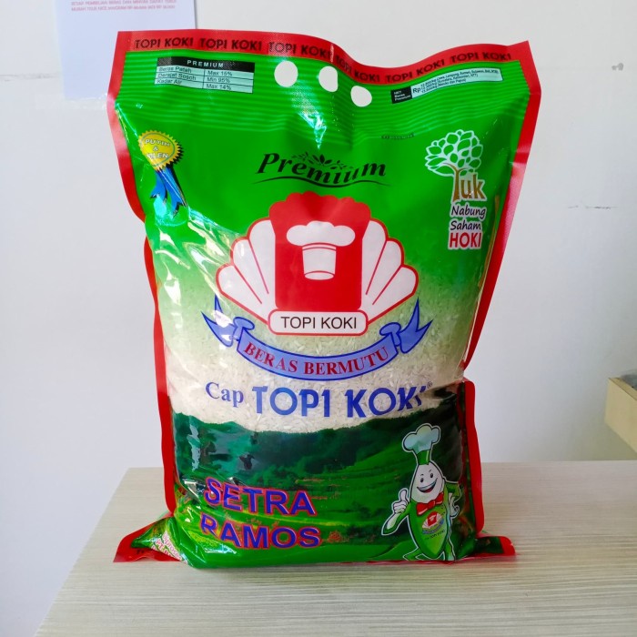 

540ffiepp Beras Cap Topi Koki Setra Ramos 5 Kg 5Kg - Topi Koki Setra Ramos 5Kg 244Q40112