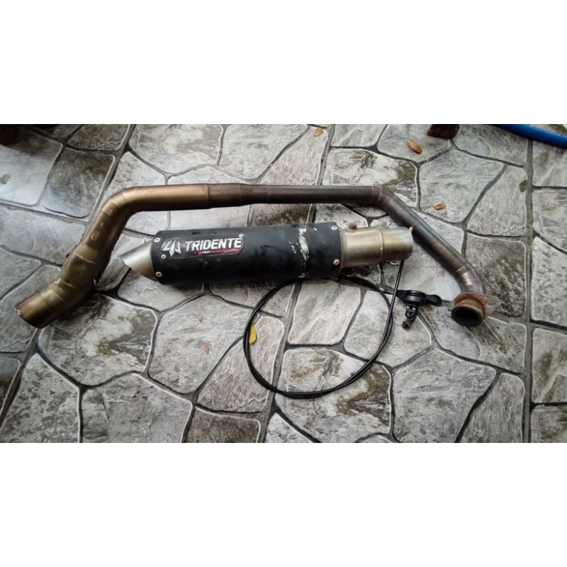 knalpot tridente 3 suara untuk gsx
