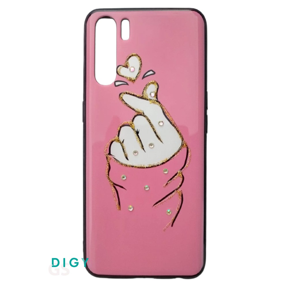 Hardcase Fuze Diamond Glitter Karakter case OPPO A91 Premium Quality